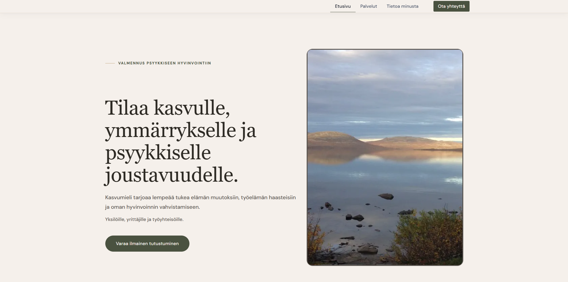 Kasvumieli — verkkosivut · brändi