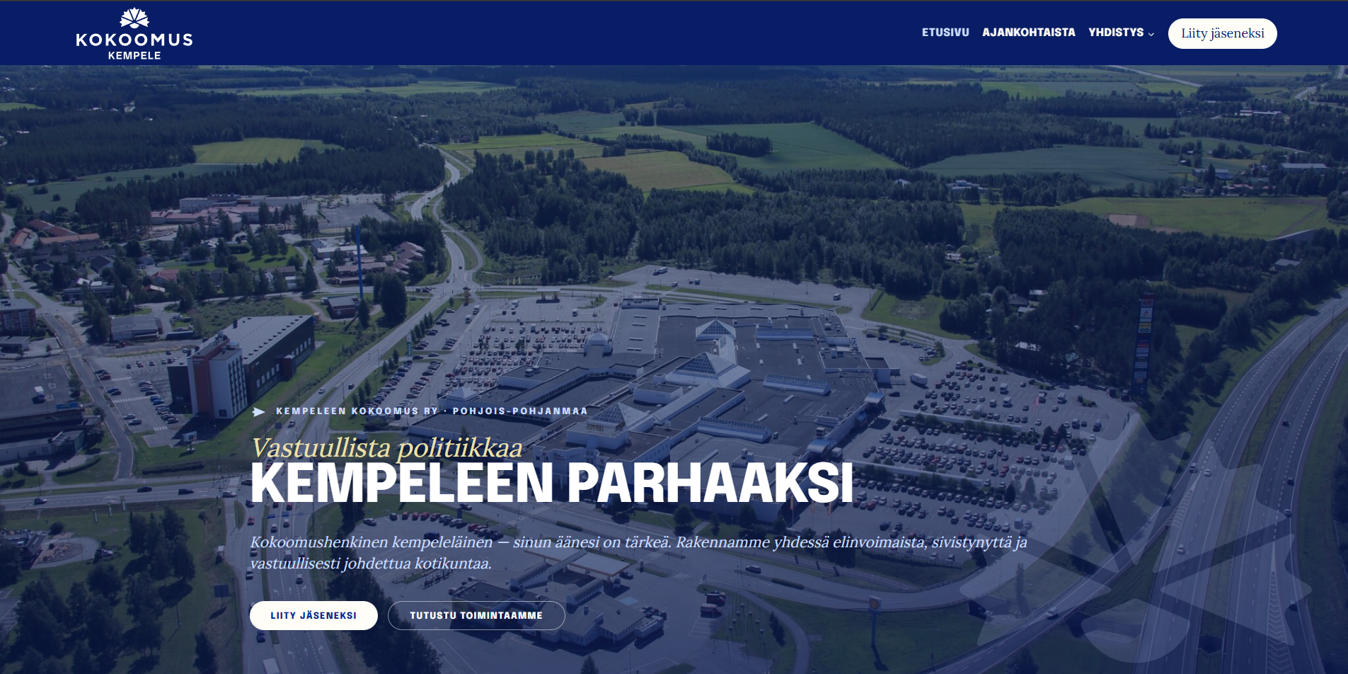 Kempeleen Kokoomus — verkkosivut